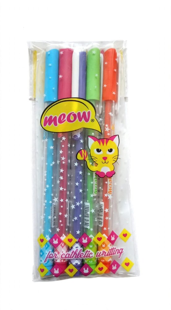 Meow blue pen