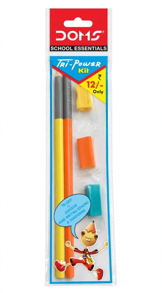 Doms tri power kit pencil & eraser