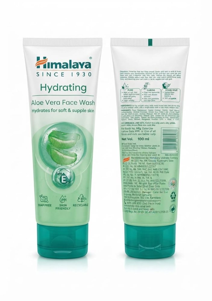 Himalaya hydrating alovera face wash 100ml