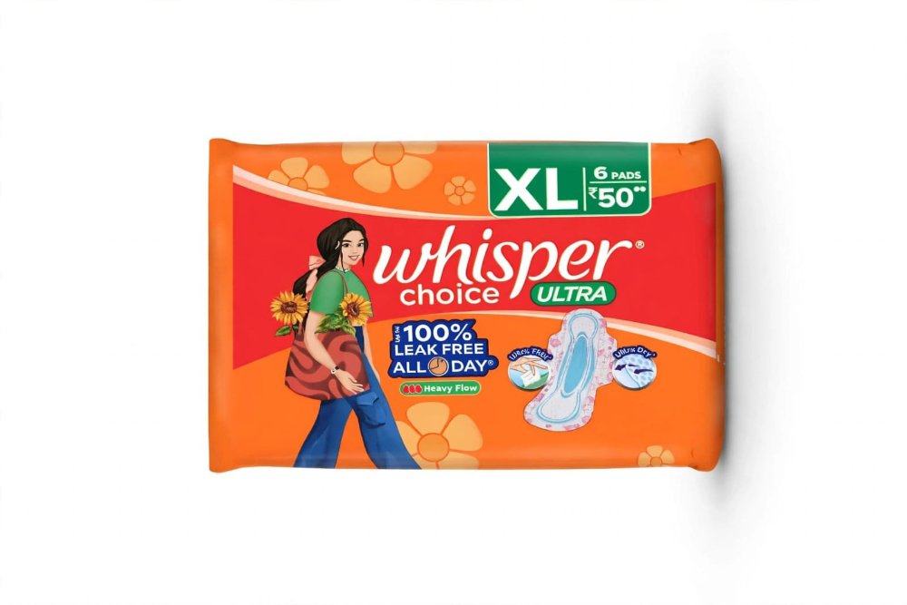 Whisper sanitary pads xl